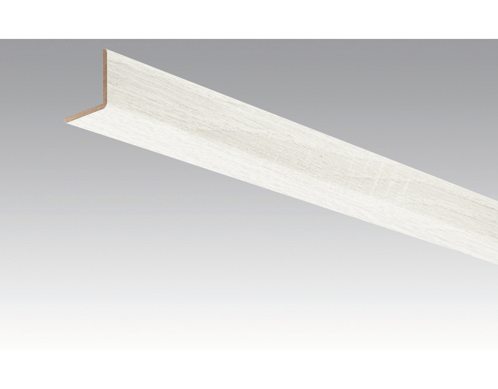 Winkelleiste groß Eiche weiß deckend