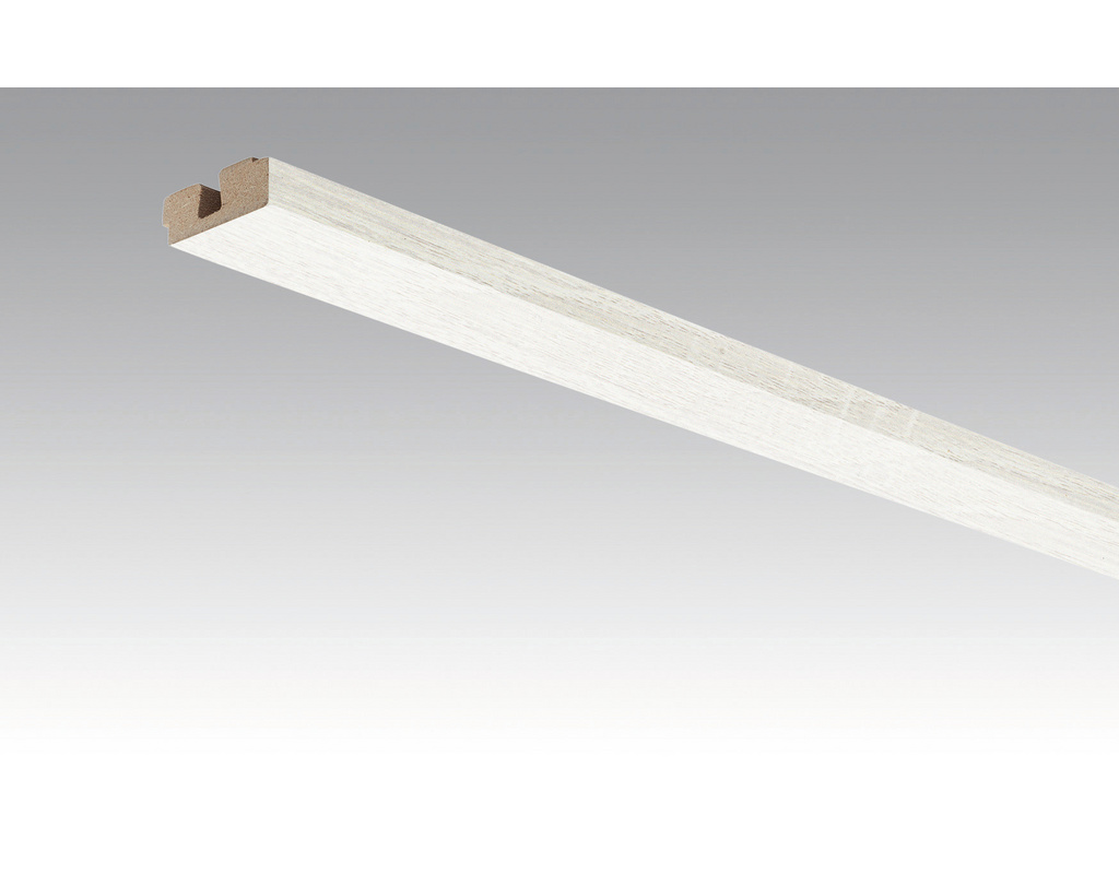 Vierkant-Deckenabschlussleiste 4069 Eiche weiß deckend