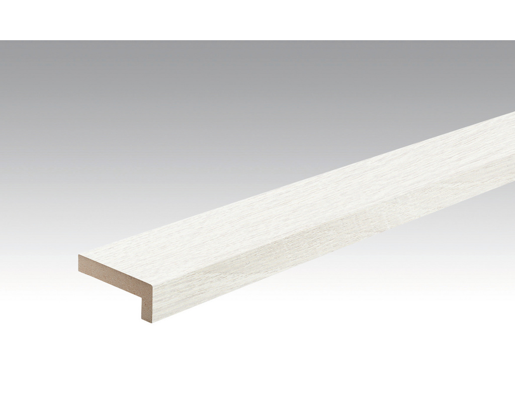 Winkelabdeckleiste Eiche weiß deckend