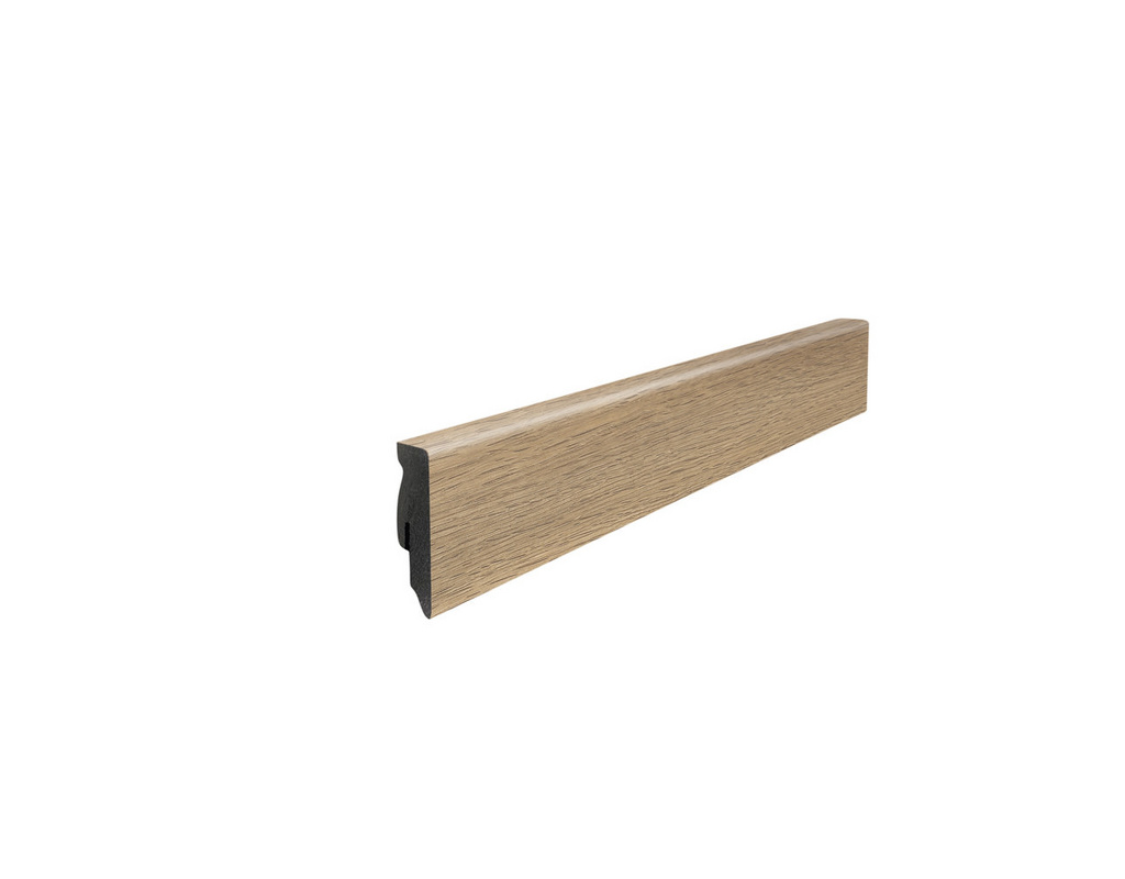 Sockelleiste für Laminatboden MDF-foliert 16 x 58 mm Kubus