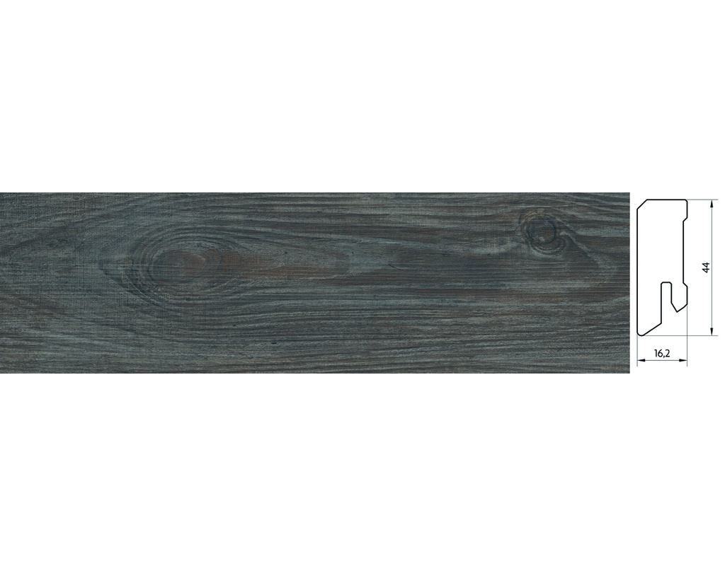 L-2096 Pinie Smoked Designervinyl-Steckfußleiste 2400x15x58mm