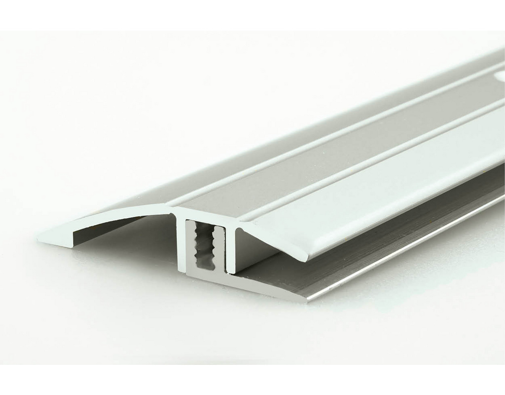 Anpassungsprofil 386 PPS-AS 4.0 edelstahl Optik (Bodenstärke 5,0-11,5mm) 1000x44mm