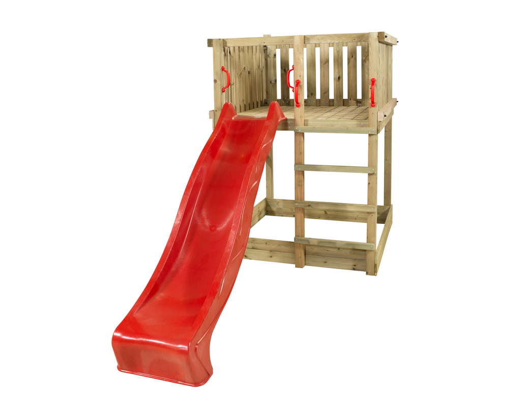 Play Spielturm inkl. Sandkasten und roter Rutsche