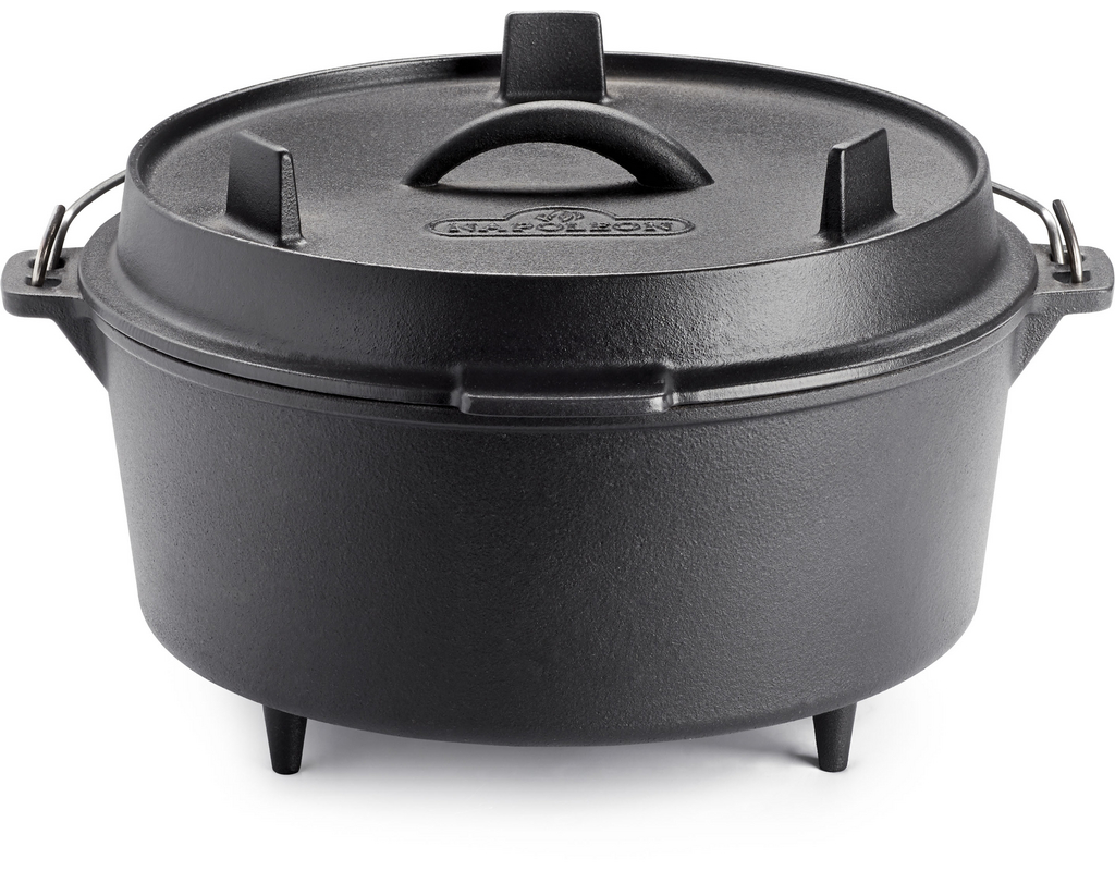 Gußeisen Dutch Oven mit Deckel, Ø 28cm, 6 Liter