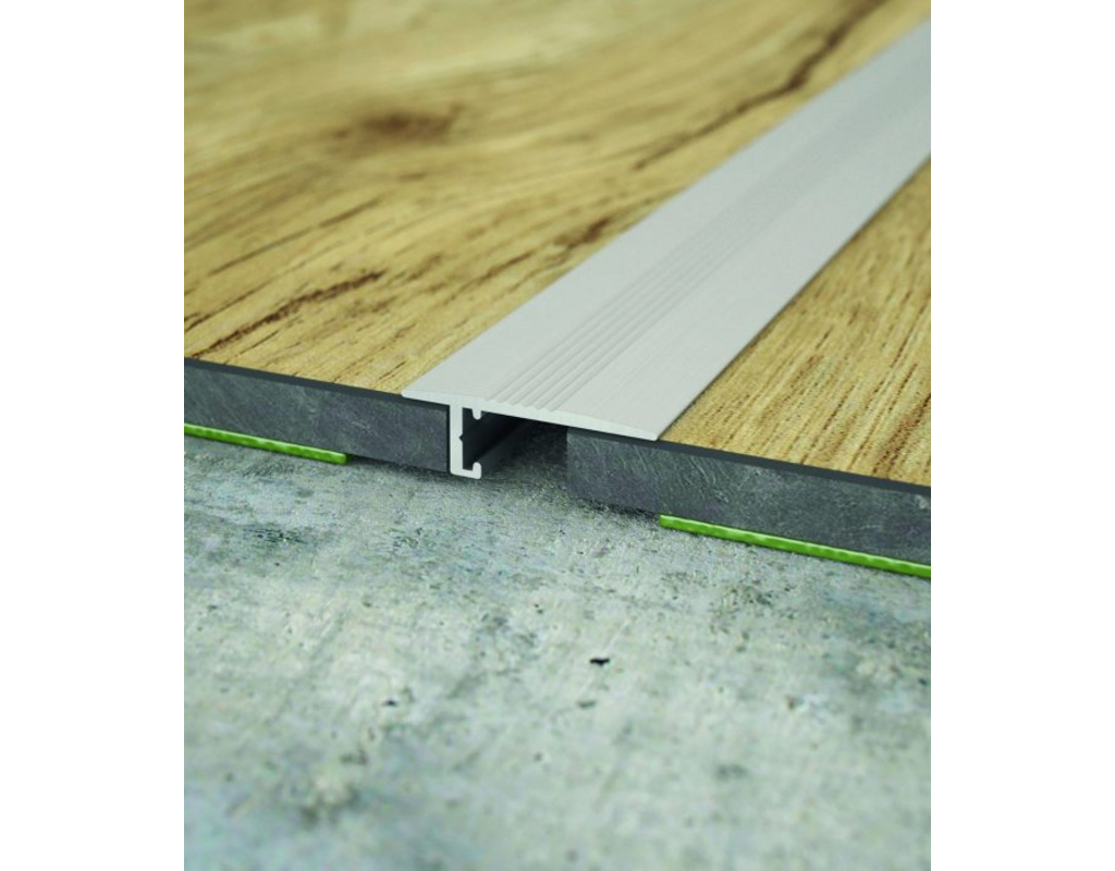 mini-Übergangsleiste Aluminium "titan" für Bodenstärken ab 5 mm, 2000x20x5mm