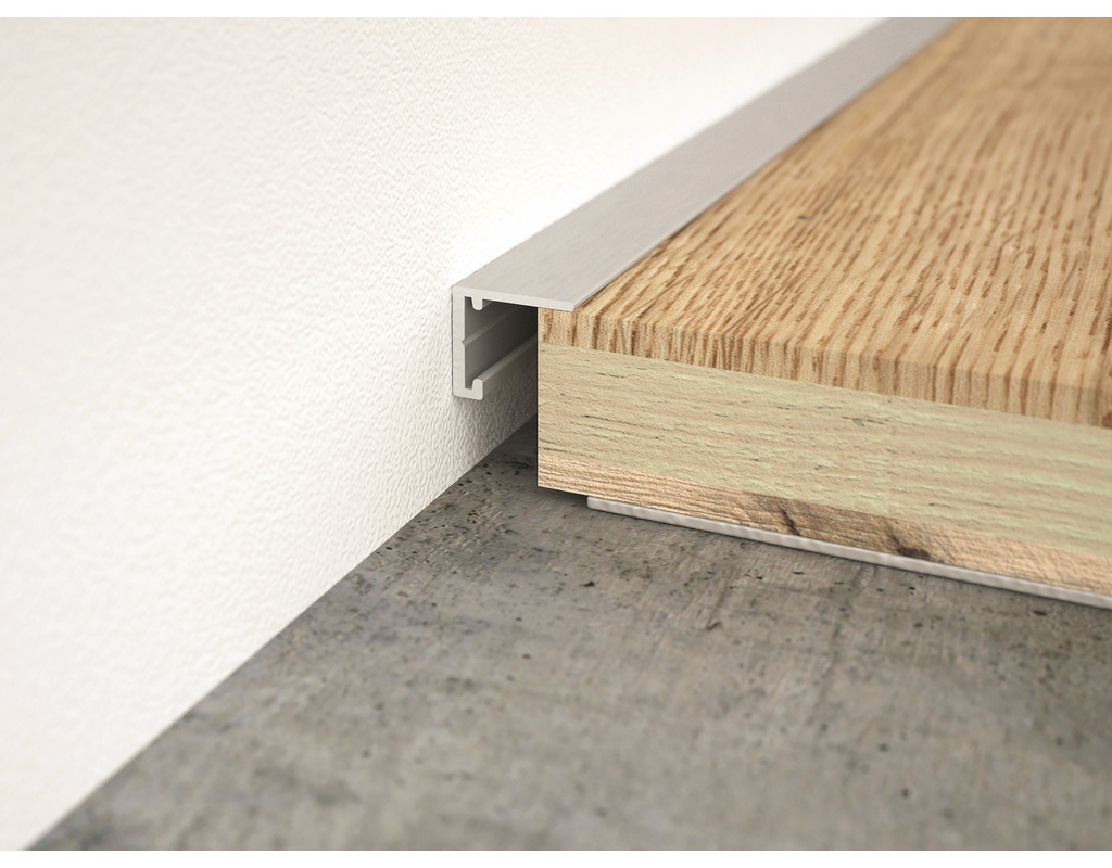 minileiste Aluminium-Abschlußprofil silber 2000x10x5mm
