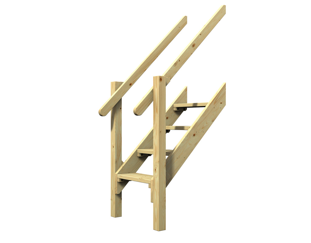 WINNETOO Treppe für Spielturm mit Geländer