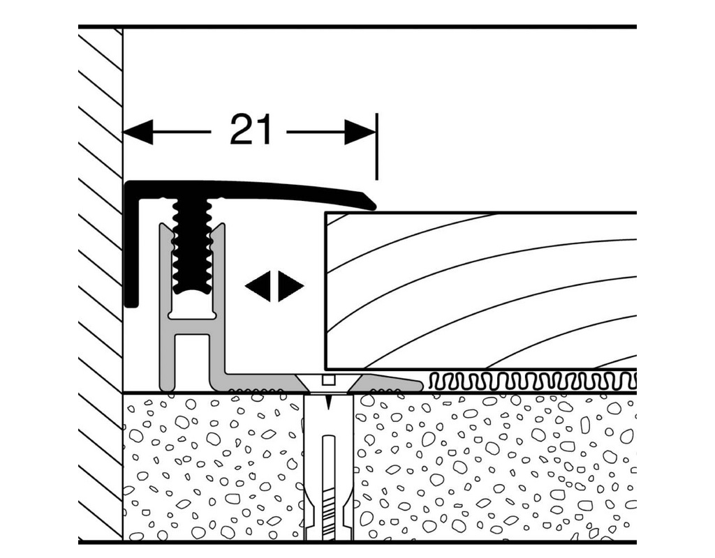 Übergangsprofil Monoclip Typ 560/560 H