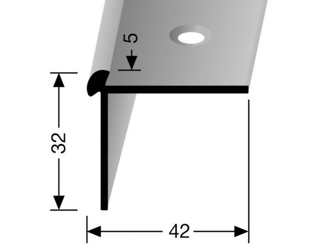 Treppenprofil Disano Saphir Typ 873 Länge 250 cm