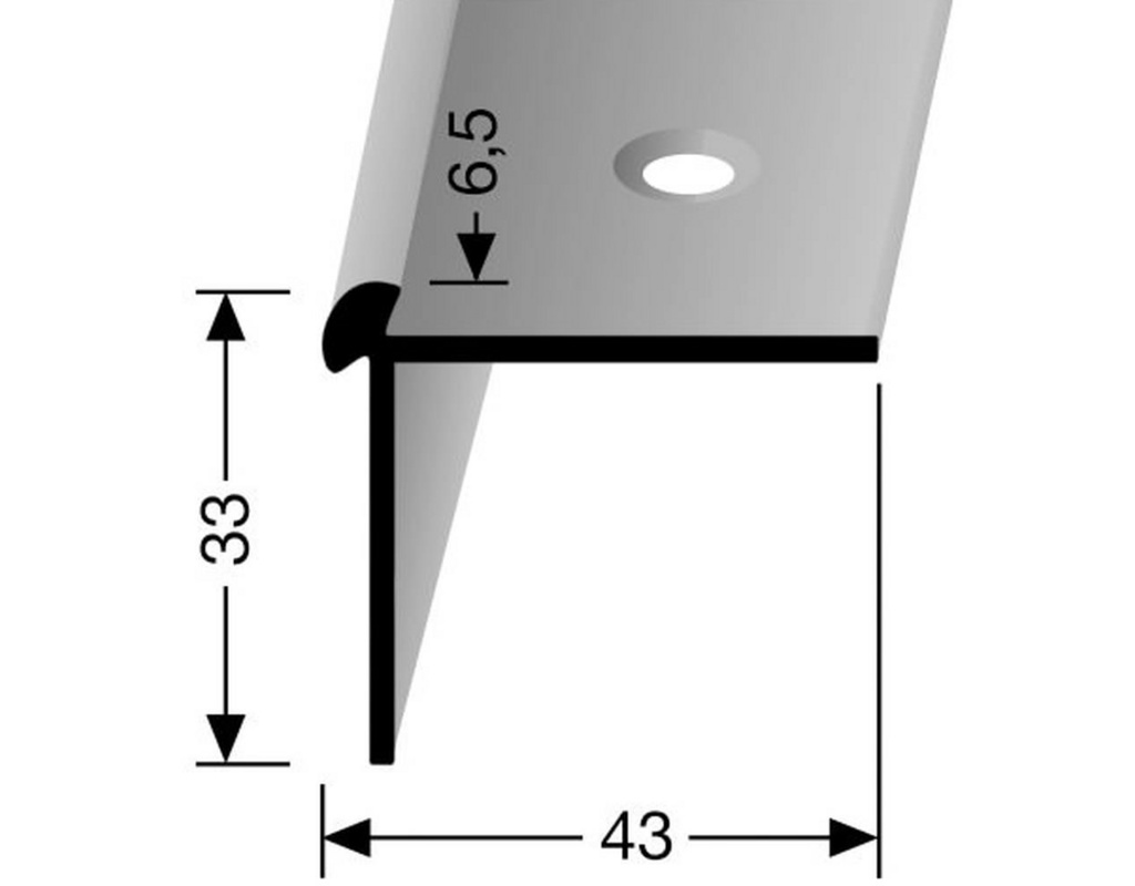 Treppenprofil Disano Sm.Aqua Typ 874 Länge 250 cm