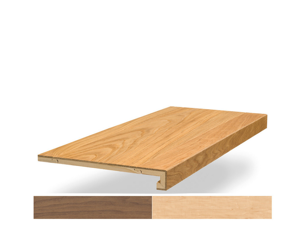 Formatplatte Klassik SB gerade Stufe 1080-2180mm PG3 Nussbaum, Canad.Ahorn