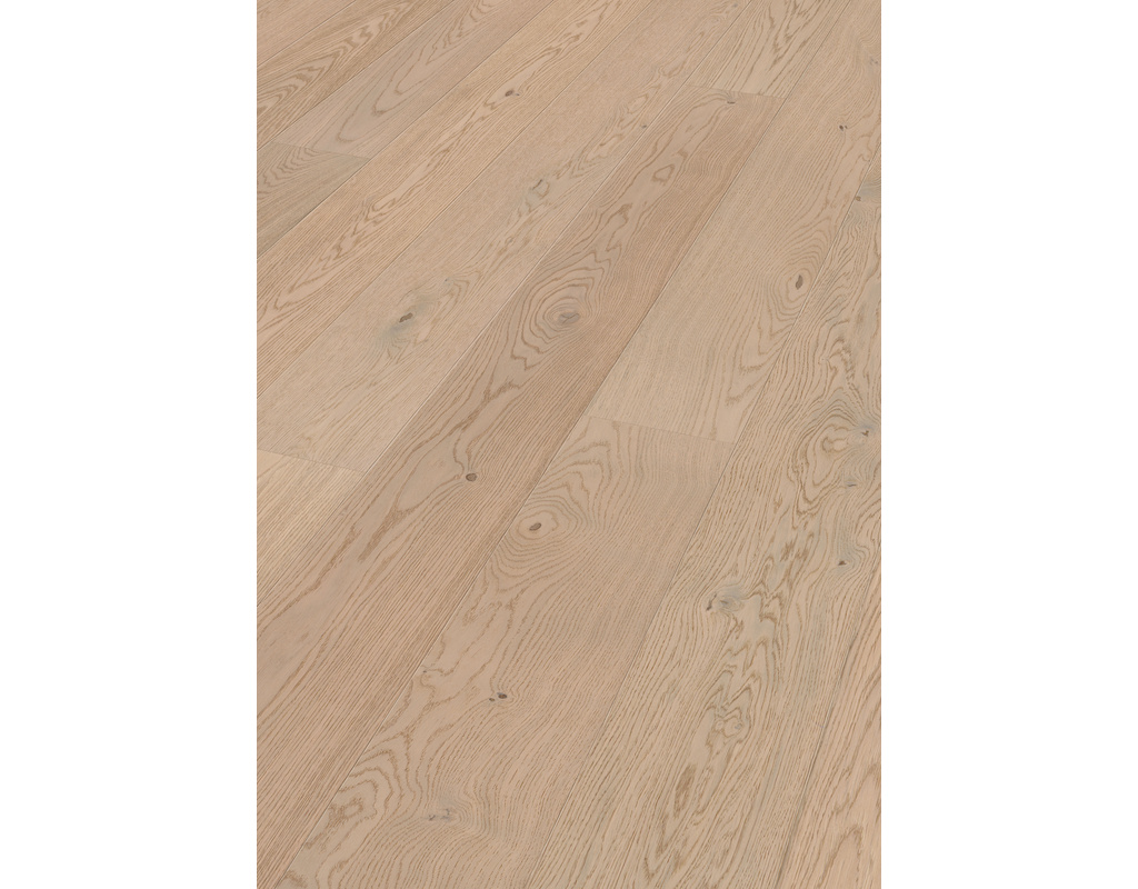 Lindura-Holzboden HD 400 2200x205x11mm 8937 Eiche lebhaft cremeweiß gebürstet ultramattlackiert