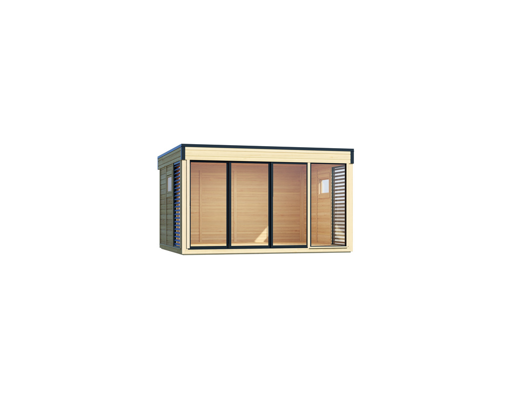 Gartenhaus Finn Cube Typ 4 isolierverglast 429x328cm