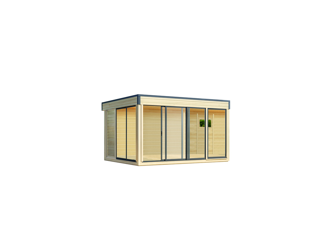 Gartenhaus Finn Cube Typ 2 isolierverglast 429x328cm