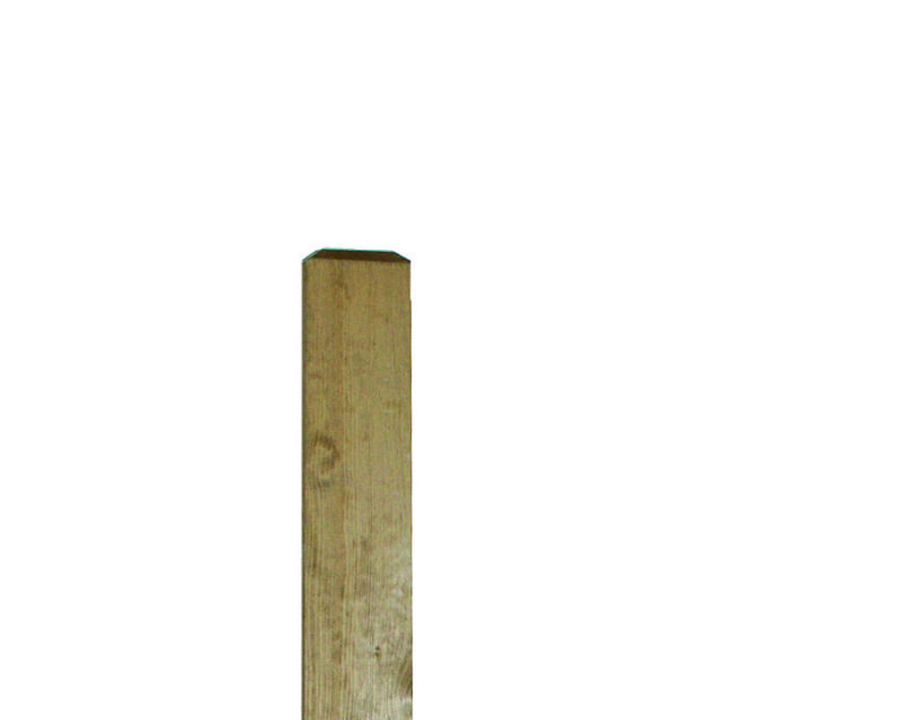 9x9cm Pfosten braun für Weidenzäune 190cm m. Bischofsmütze KDI-Braun P210