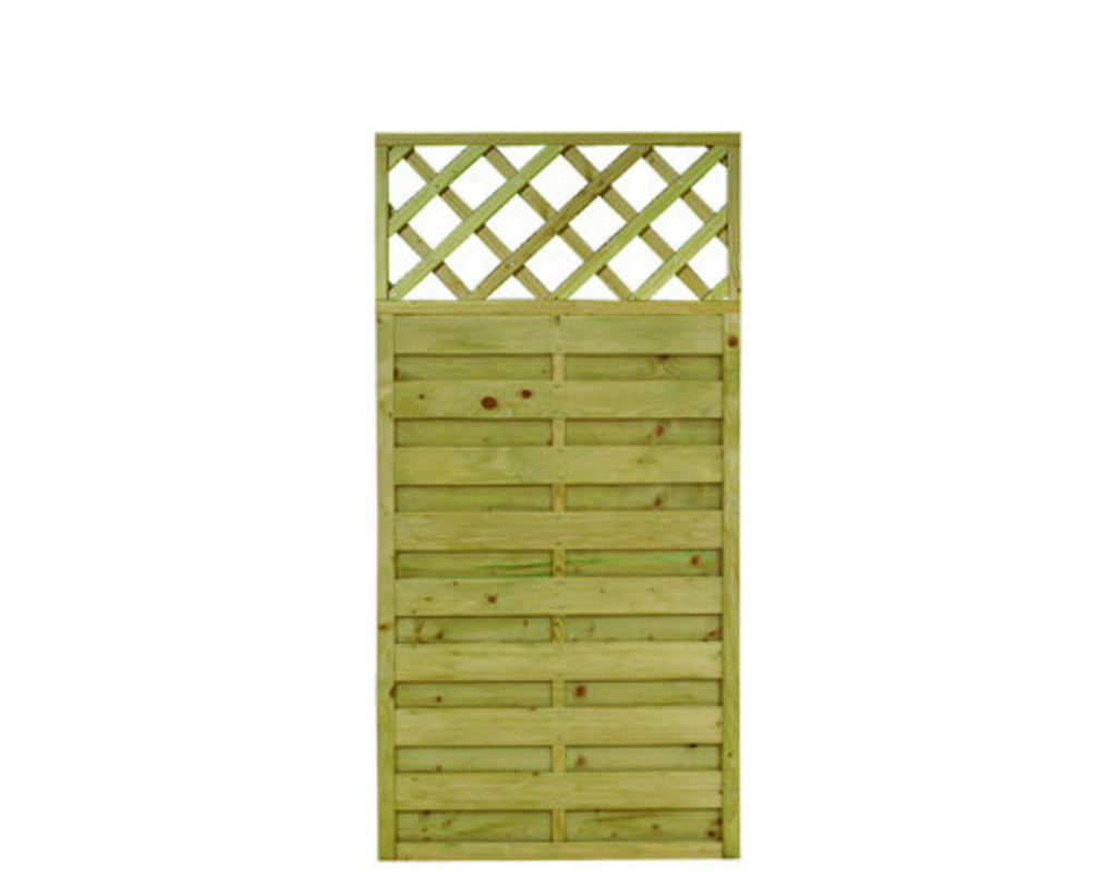 Dichtzaun Vario KDI gerade mit Gitter 90x180 cm V80