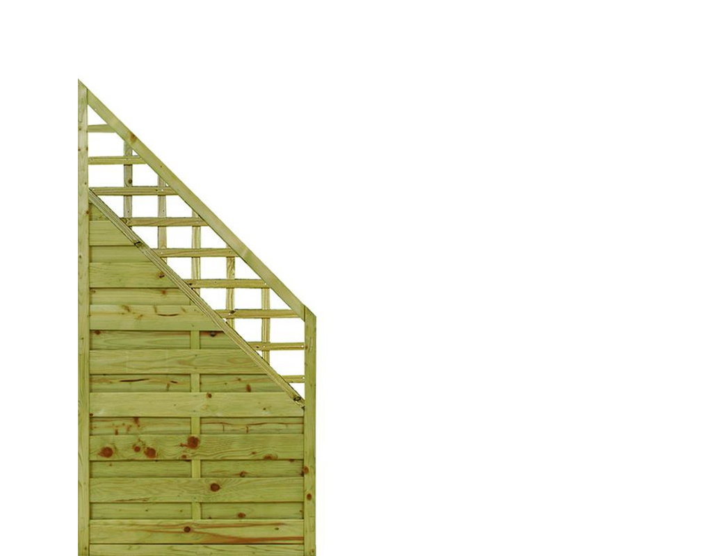 Dichtzaun Vario KDI Abschluss mit Gitter 89x179/89cm V85
