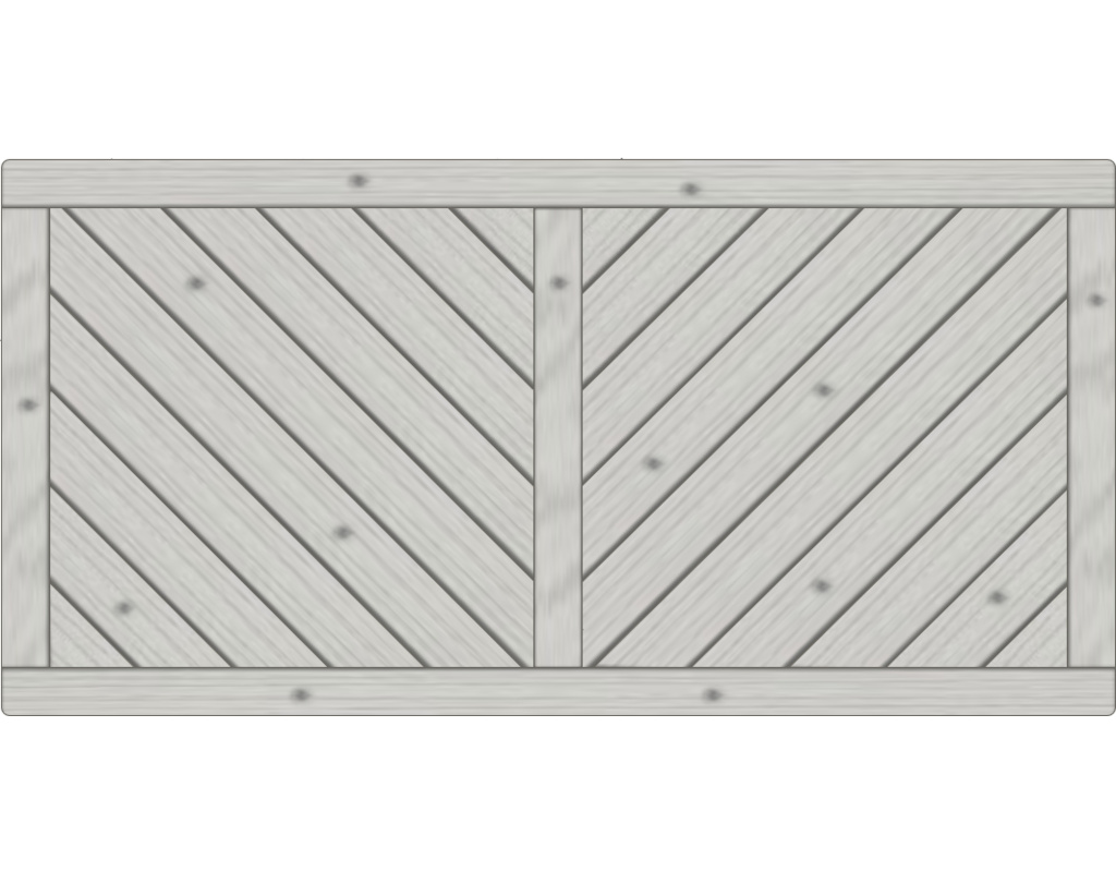 Lugano Vorgartenzaun, Fichte Grau 180x90cm, geschlossen