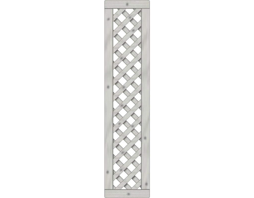 Lugano Rankzaun, Fichte Grau 41x180cm