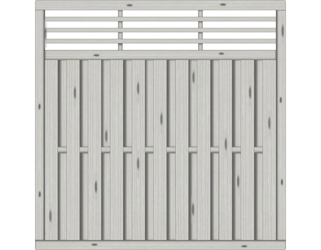 Locarno Dichtzaun Fichte Grau 180x180cm