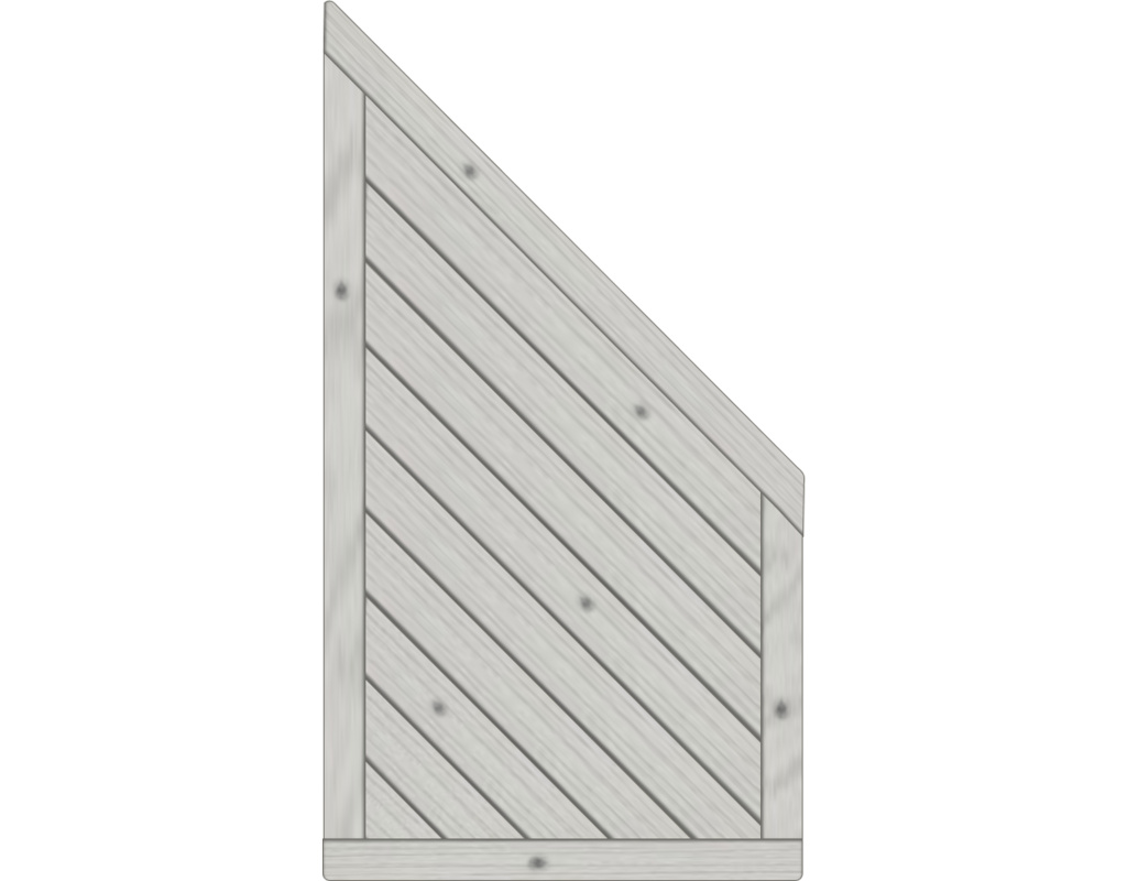 Lyon Dichtzaun, Fichte Grau 90x165/80cm, geschlossen