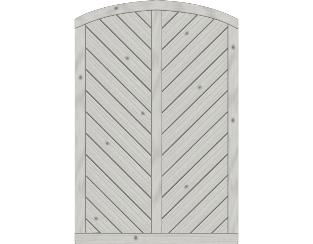 Lyon Dichtzaun, Fichte Grau 120x180/165cm, geschlossen