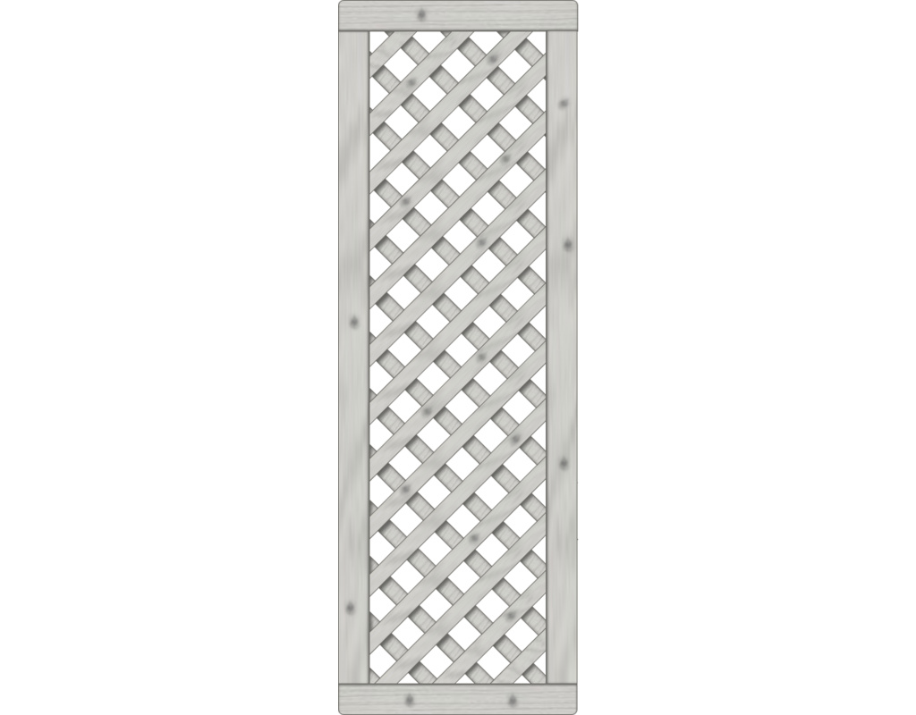Lugano Rankzaun, Fichte Grau 60x180cm