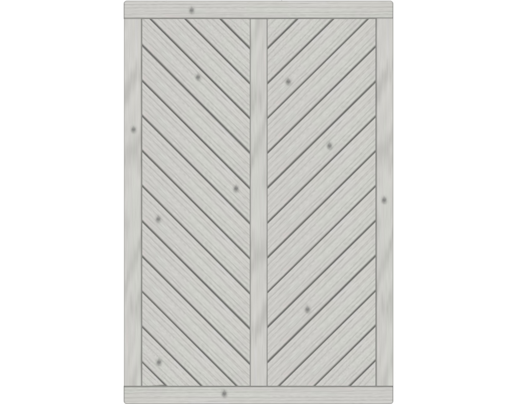 Lugano Dichtzaun, Fichte Grau 120x180cm, geschlossen