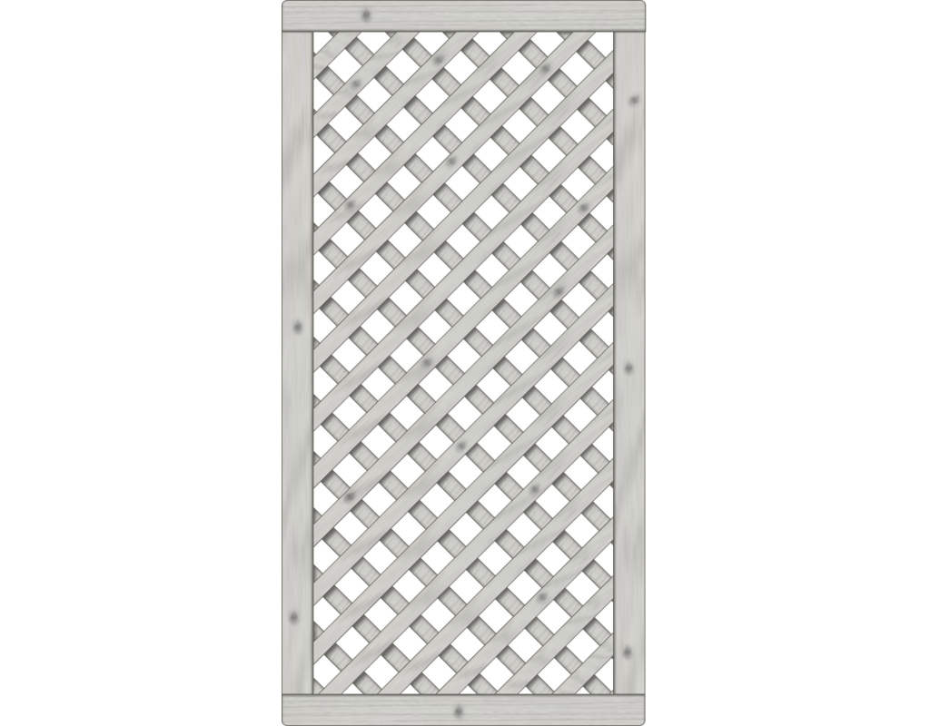 Lugano Rankzaun, Fichte Grau 90x180cm