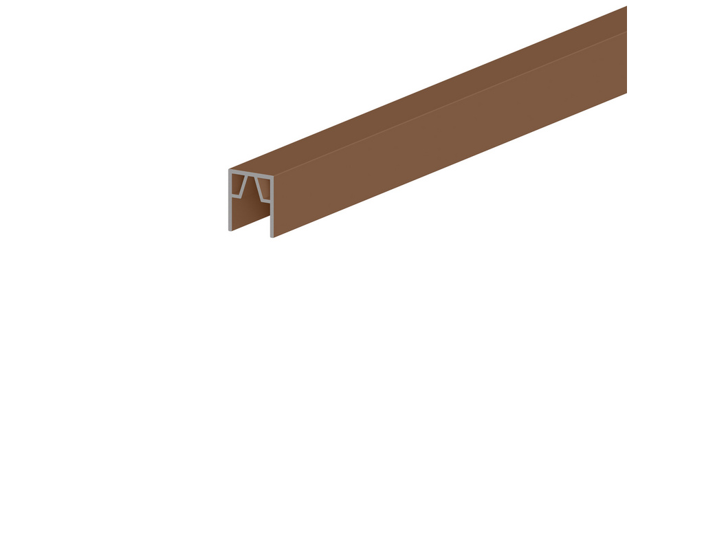 SYSTEM Abschluss oben Alu bambus 173,5x2x3cm