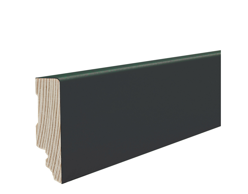 Sockelleiste schwarz Parkett 220 cm