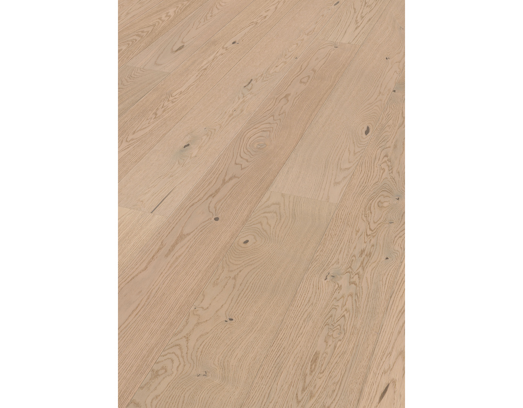 Holzboden Natureflex HD 100 2200x210x8mm 20014 Eiche lebhaft cremeweiß gebürstet ultramattlackiert