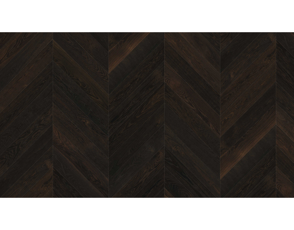 PARKETTMANUFAKTUR NF Chevron 4V Achateiche Selectiv str. oleovera 45 Grad 740x140x10mm