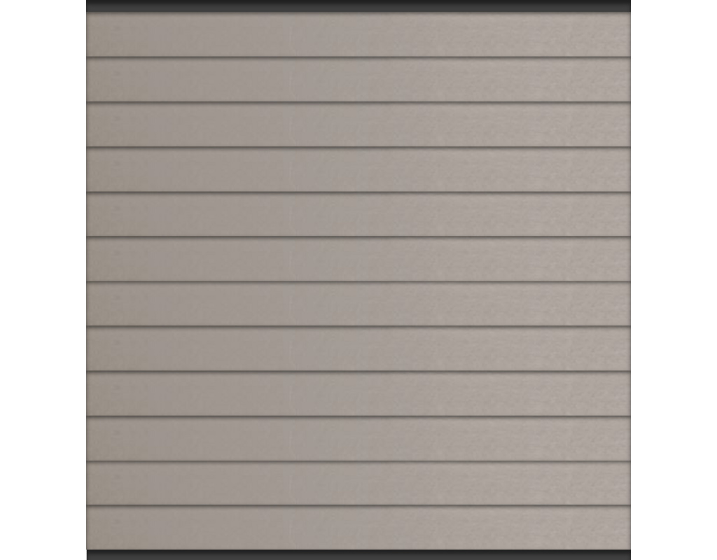 Kingston cWPC Systemzaun Steingrau One (12 St./147mm), inkl. Alu-Leisten ,