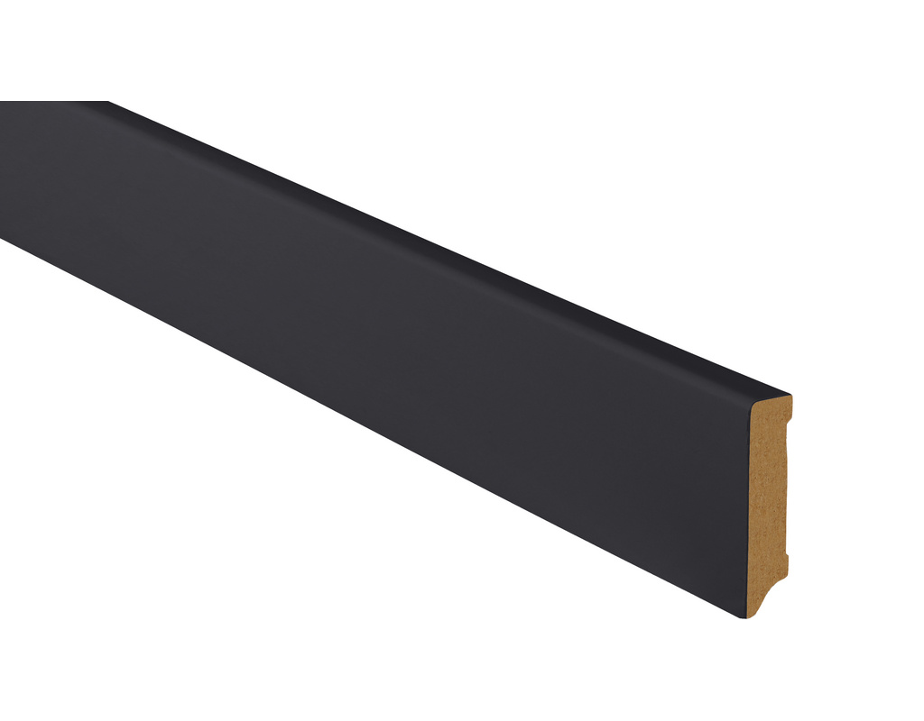 Sockelleiste SKL G80 Schwarz matt 2400x80x22mm