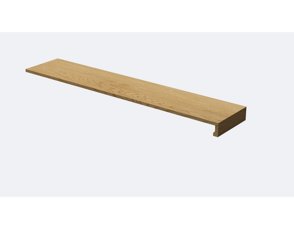 Stufenprofil RG für Parkett 1000x162x55mm