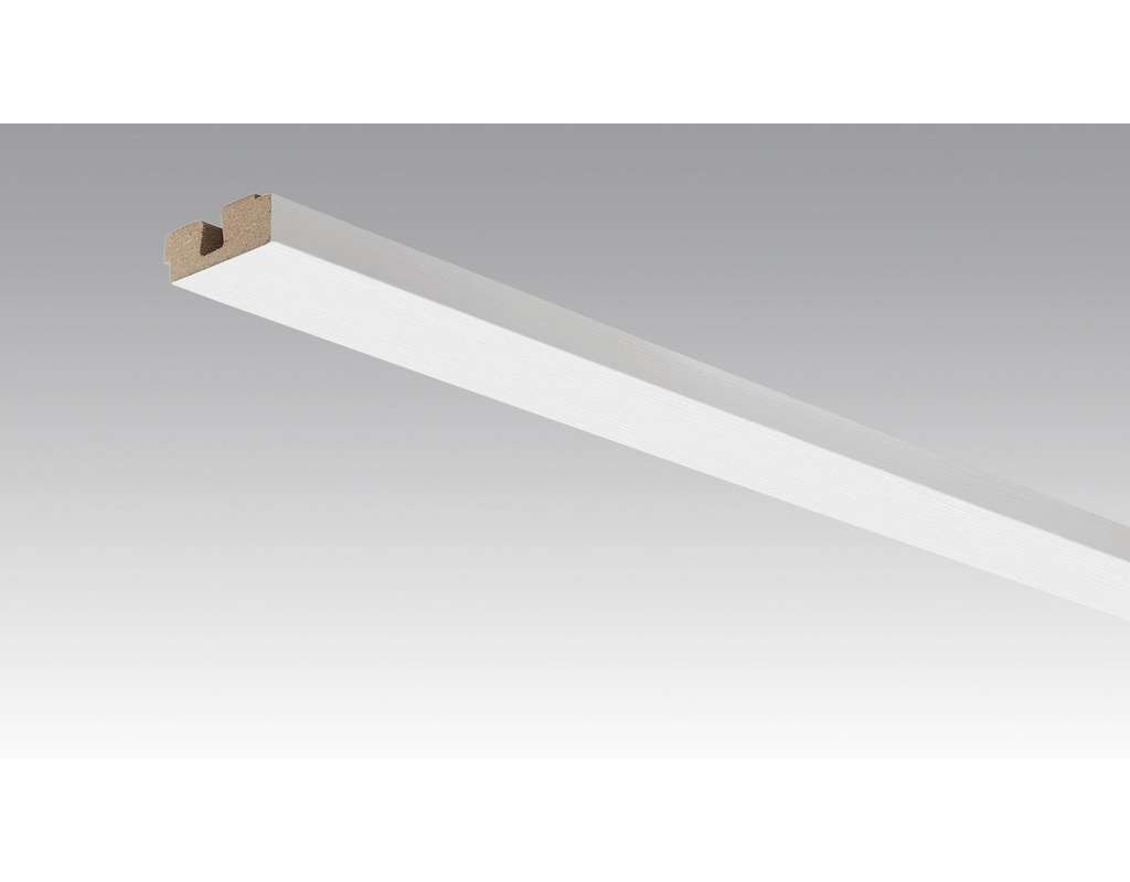 Vierkant-Deckenabschlussleiste 2380x15x40mm 20102 Snow white wood