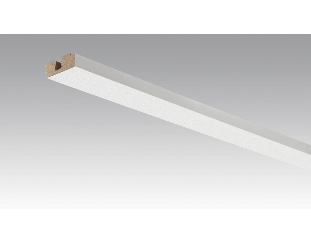 Vierkant-Deckenabschlussleiste 2380x15x40mm 20101 White mesh