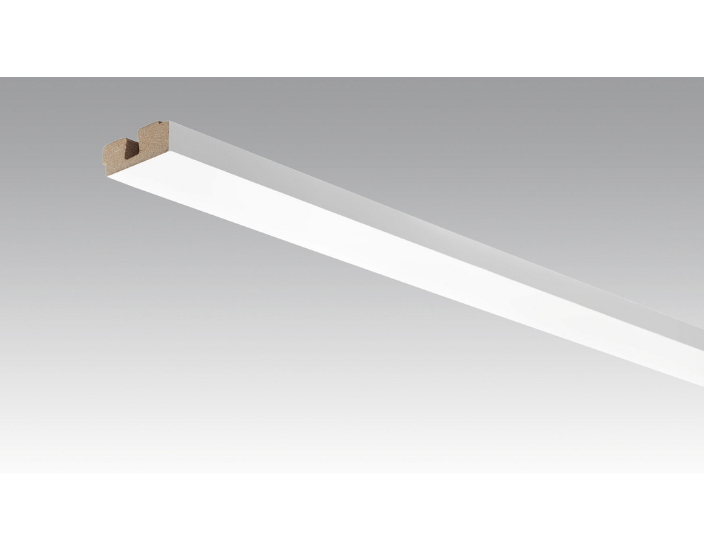 Vierkant-Deckenabschlussleiste 2380x15x40mm 387 Classic-Weiß