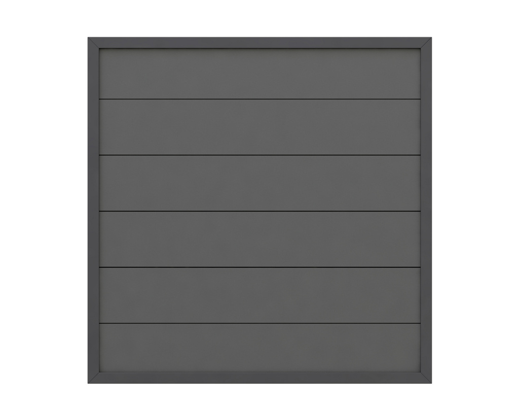 DESIGN WPC ALU anthrazit 180x180x4cm