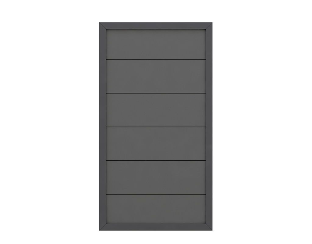 DESIGN WPC ALU anthrazit 90x180x4cm