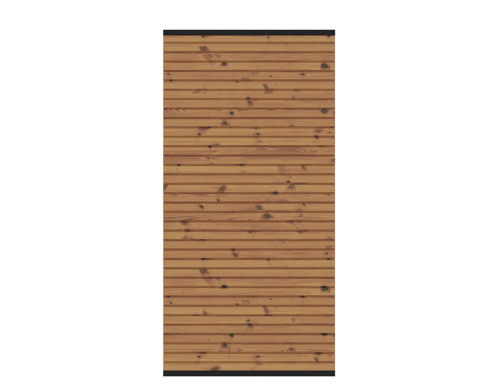 SYSTEM NEO Thermo-Holz Zaunfeld-Set schmal 91x148x2cm