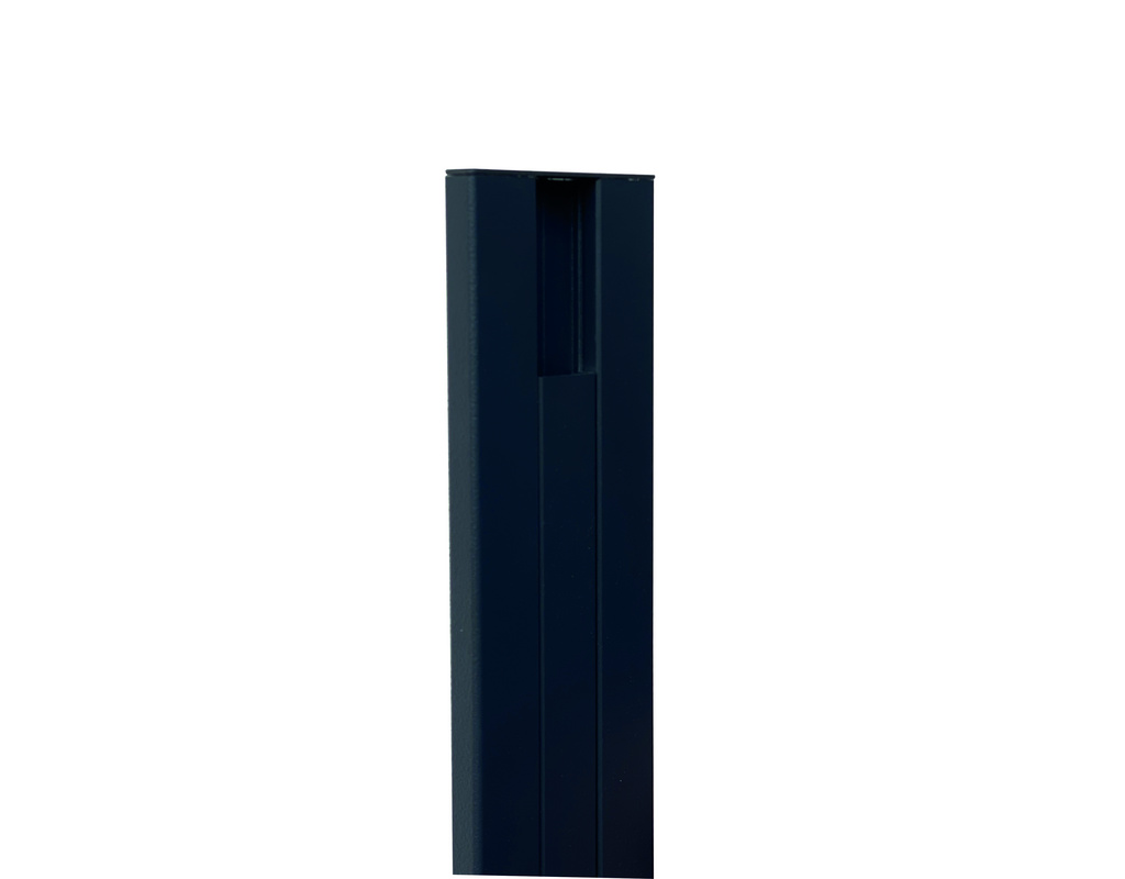Kingston Alu-Wandanschluß Anthrazit 12x65mm, Länge: 1950mm