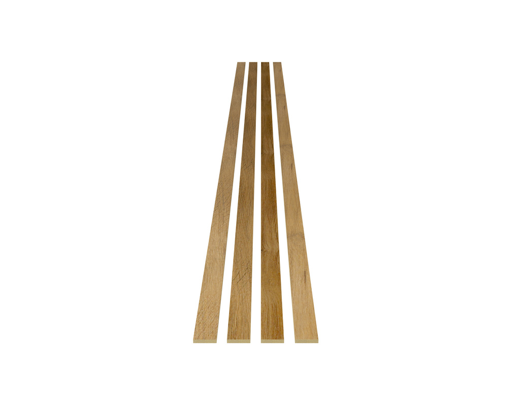 Wandakustikelement AC02 Eiche rustikal 9x2500x34,5mm
