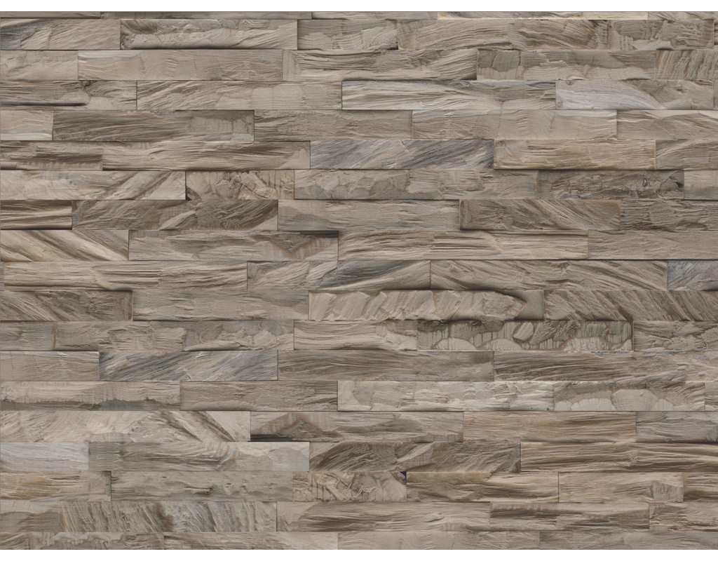 INDO Diamondwood Holzwandbelag Teak DW1949AG Ancient gray 20x610x150mm