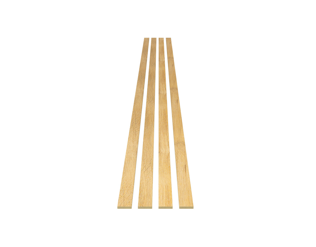 Wandakustikelement AC01 Eiche hellbraun 9x2500x34,5mm