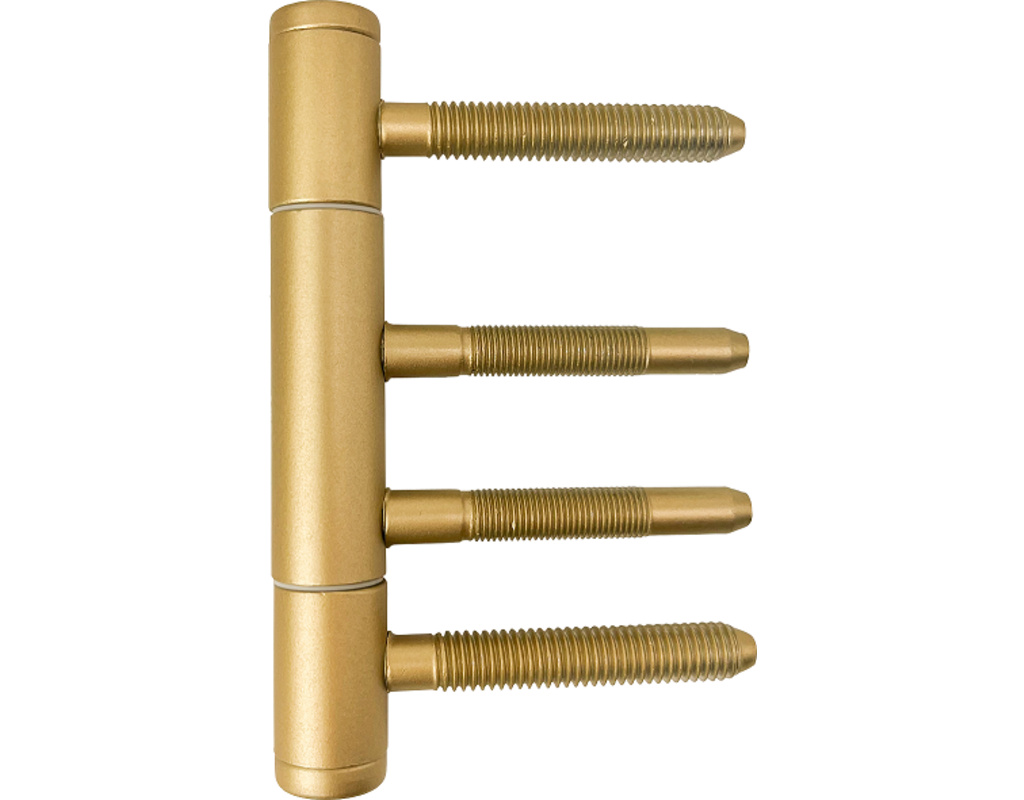 Türband 3-teilig, Gold matt für Holzzargen, Ã?15mm, mit Nylonhülse 2er Set