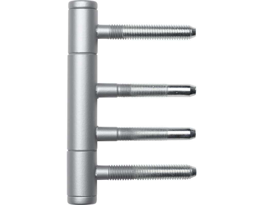 Türband 3-teilig, Silbergrau für Holzzargen, Ã?15mm, mit Nylonhülse 2er Set