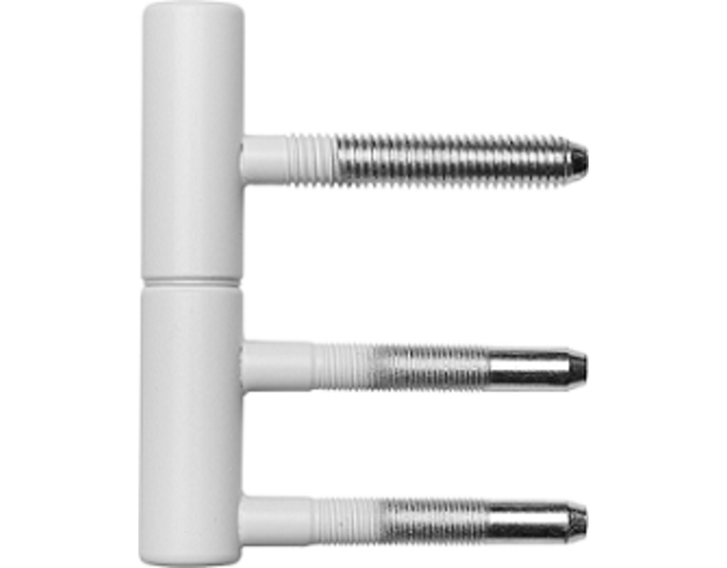 Türband 2-teilig, Weiß matt für Holzzargen, Ã?15mm, mit Nylonhülse 2er Set