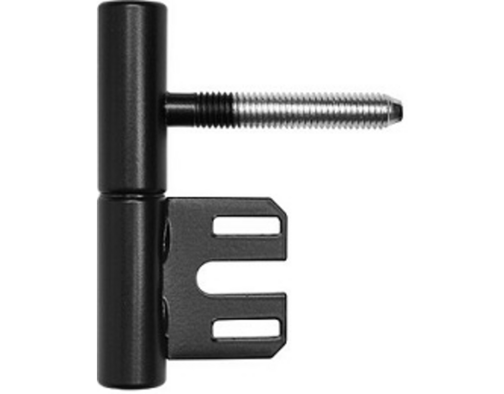 Türband 2-teilig, Tiefschwarz für Stahlzarge, Ã?15mm mit Nylonhülse 2er Se